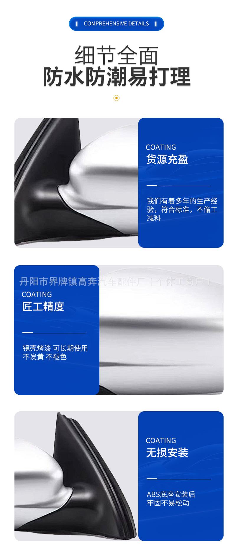 Suitable for 2013-2017 Rapid and Rapid Spaceback Rearview Mirror Assembly, Rapid and Rapid Spaceback for Rapid Rearview Mirror