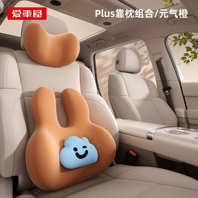 Waist support – Pillow Car Backrest Cushion - 10a-antibacterial-set-vitality-orange