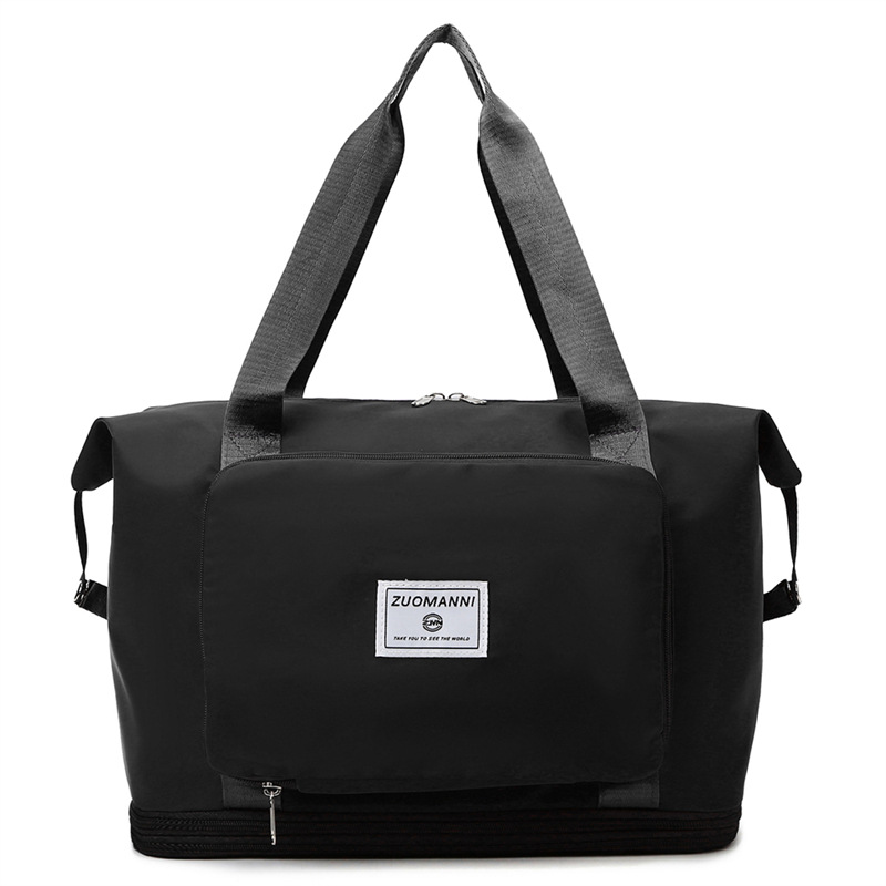 Nueva bolsa de deportes y fitness, bolsa de viaje separada en seco y húmedo, bolsa plegable, bolsa de embarque portátil, bolsa de almacenamiento de equipaje al aire libre