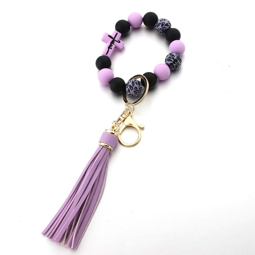 Ball Pattern Simple Style Ball Silica Gel Tassel Unisex Keychain