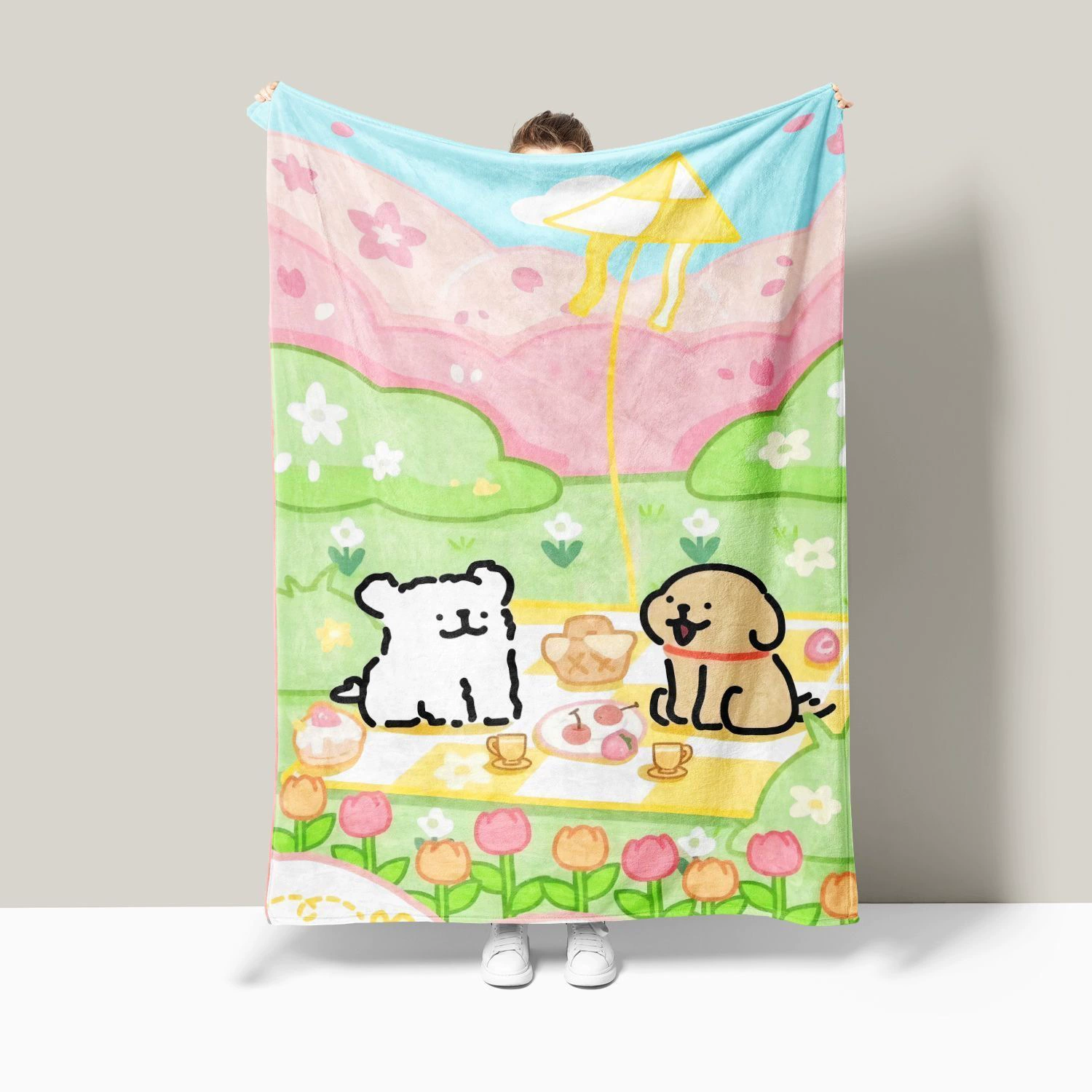 Короткое фланелевое одеяло