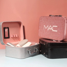 3ce化妆箱收纳化妆包2024超火手提化妆品收纳盒跟妆师带镜子