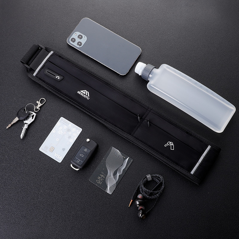 Running mobile phone bag waist bag female Velcro men's invisible multi-functional fitness Marathon Sports pouch equipment belt Running mobile phone bag waist bag female Velcro men's invisible multi-functional fitness Marathon Sports pouch equipment belt
