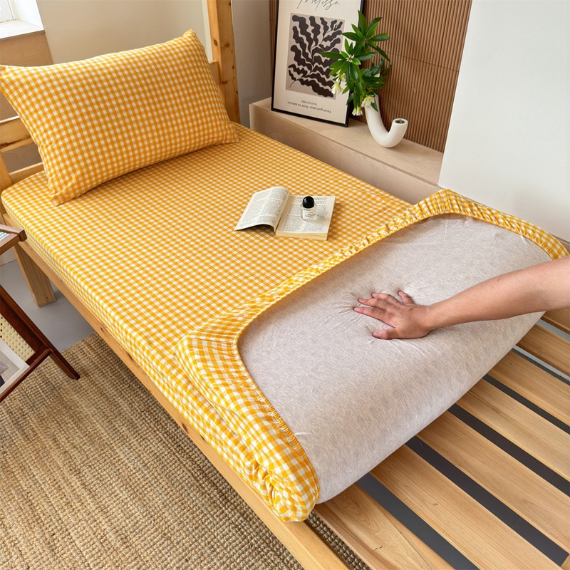 Cubierta de cama de algodón para dormitorio de estudiantes durante la temporada escolar Cubierta de cama de algodón 90x190 Cubierta protectora de colchón individual para dormitorio