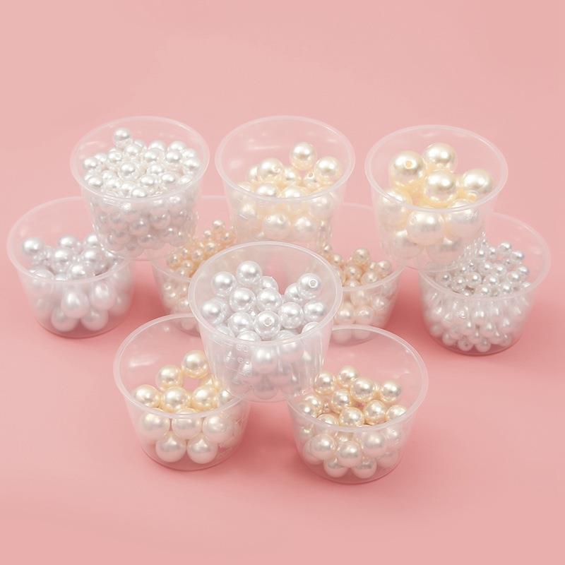 abs high-brightness imitation pearl handmade diy material accessories necklace jewelry non-porous loose beads cross-border hot sale