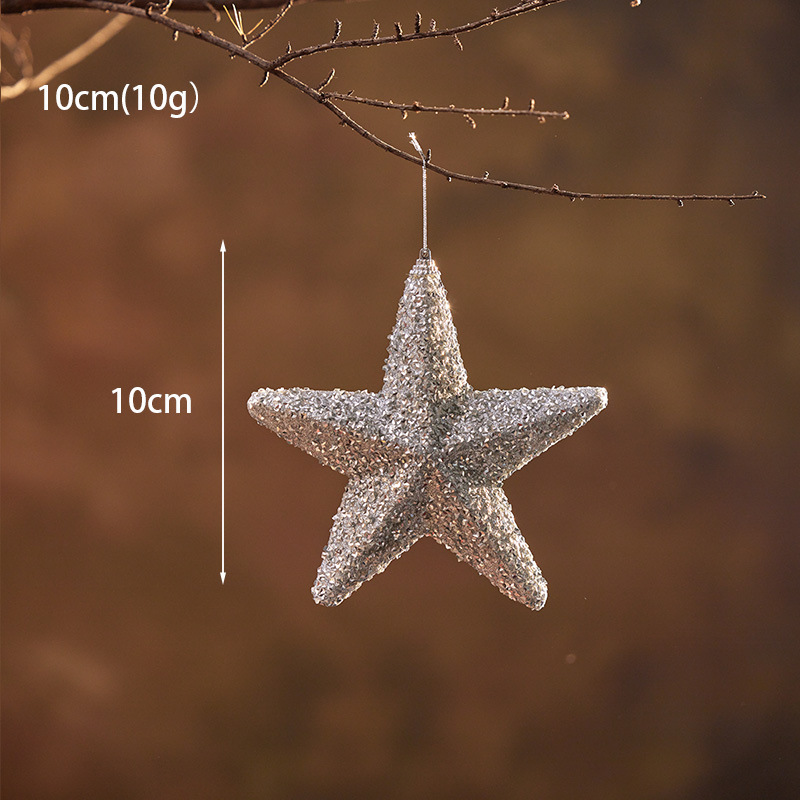15 / 20cm árbol estrella estrella de cinco puntas champán oro rojo plata espuma de navidad estrella decoración props