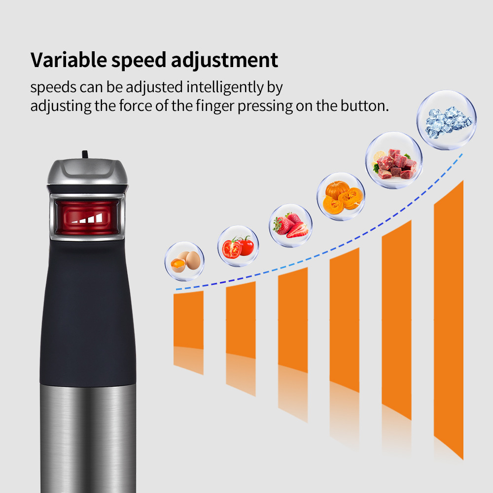 Nuevo mezclador de mano 5 en 1 transfronterizo, barra de cocción de alta potencia, homogeneizador hand blender