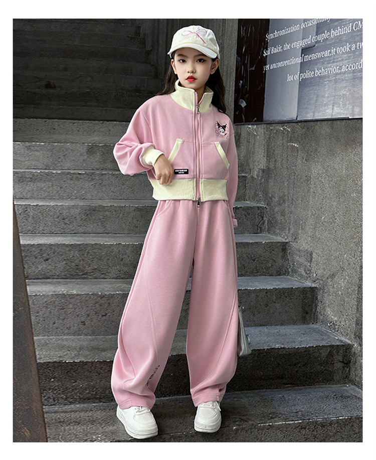 Stilvolles Mädchen Kapuzenpullover Und Hosen Set Für Den Herbst_voghion.com