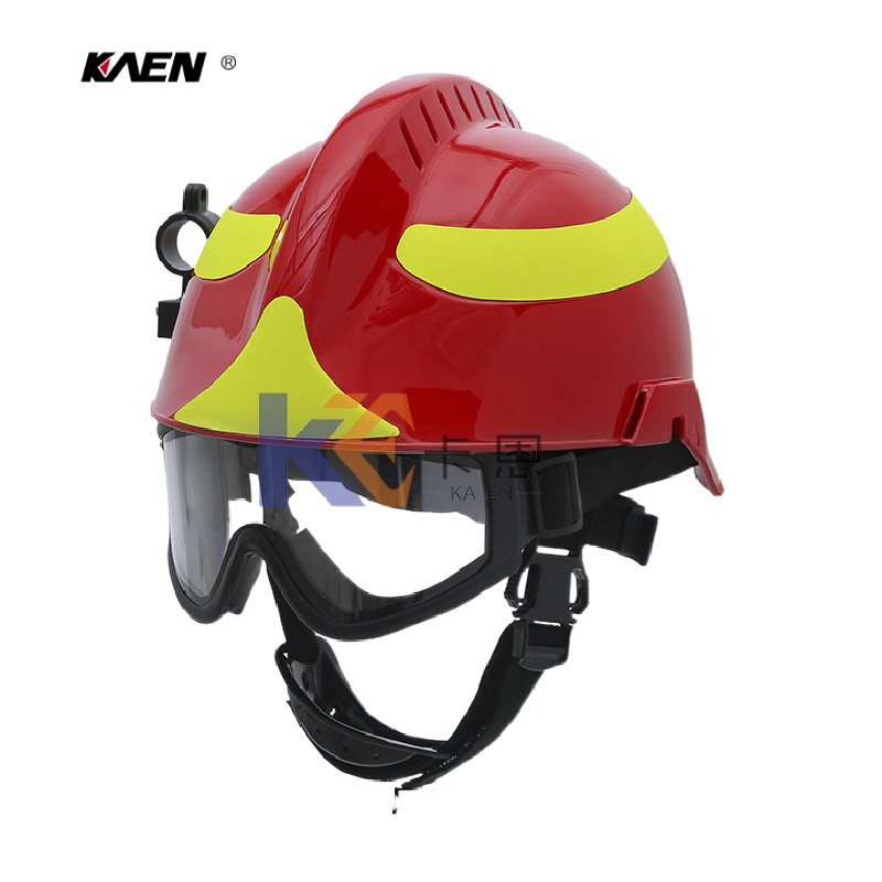 卡恩供应 抢险救援头盔地震救援头盔 配有雾护目镜支持批发