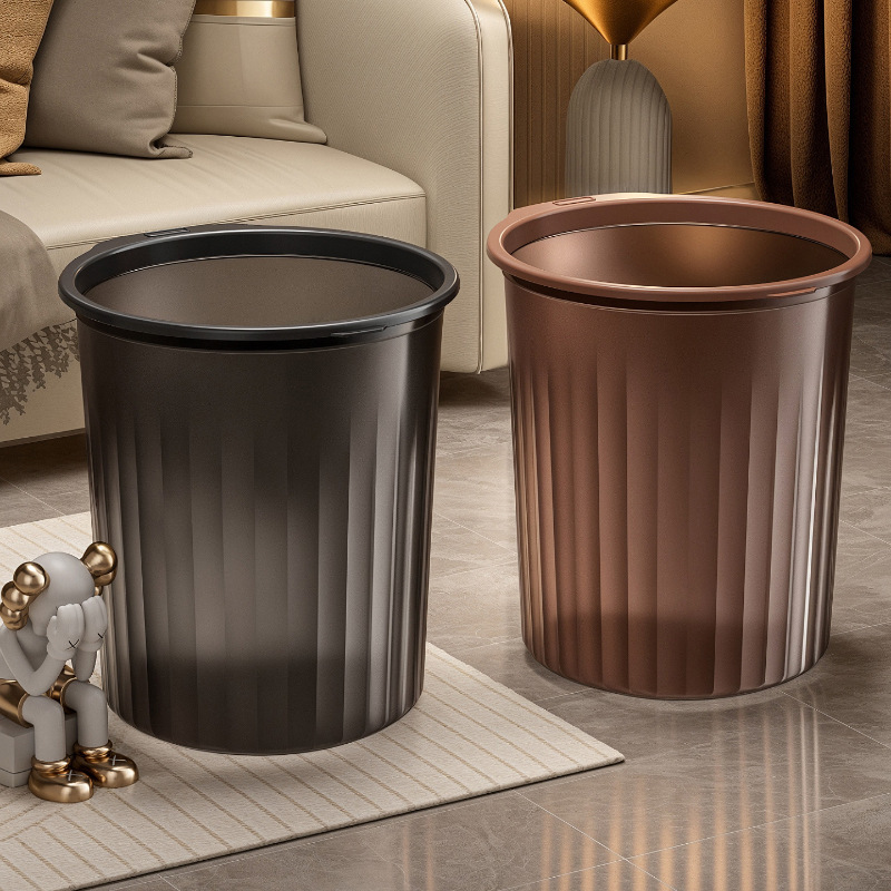 Trash Can Household 2025 New Style Bathroom Living Room Bedroom Kitchen Special Lidless Large Large Capacity Sanitary Bucket