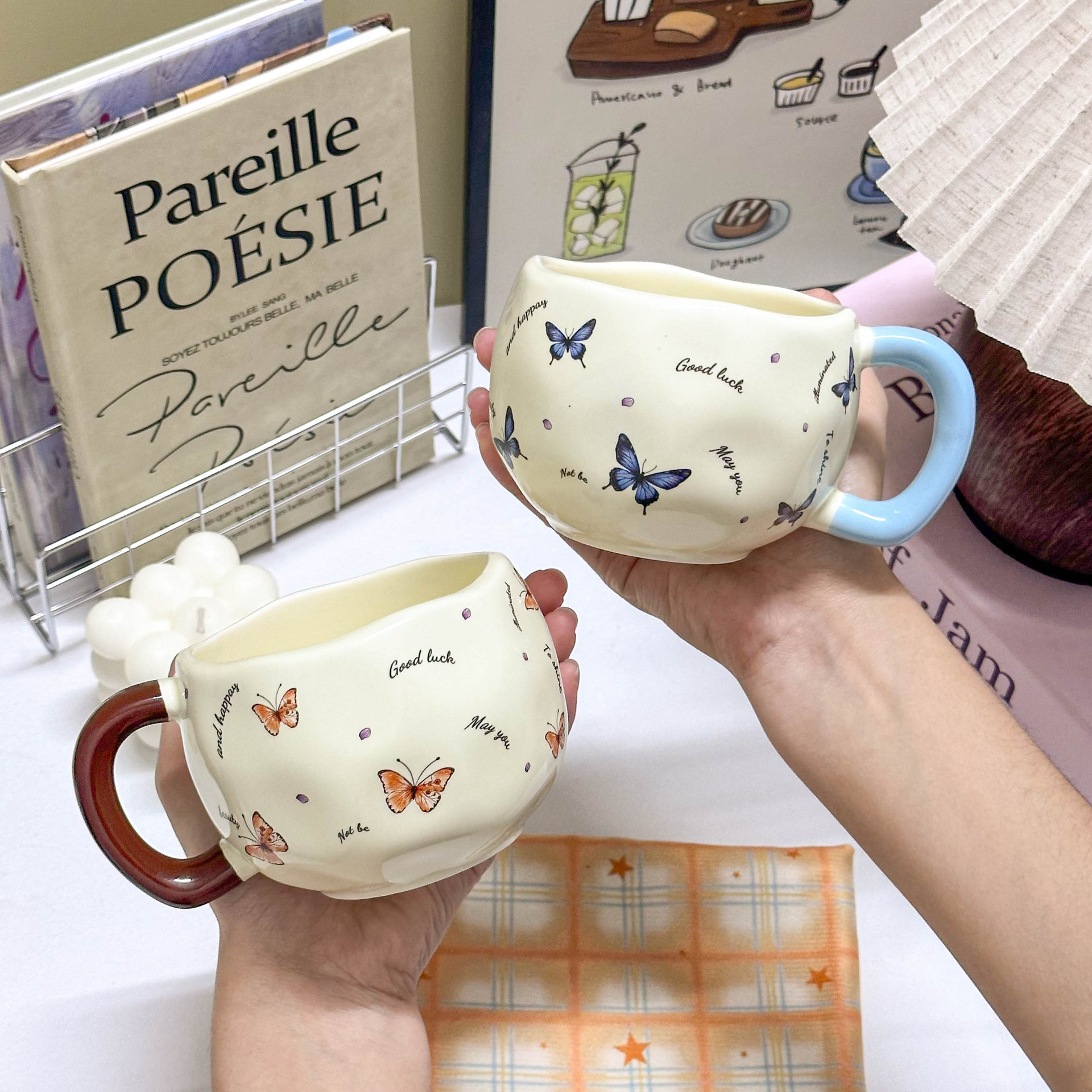 Highly Stylish Women's Home Milk Office Creative Coffee Cup, Design-oriented High-end Ceramic Mug_voghion.com