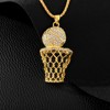 Trend metal accessory hip-hop style, basketball necklace, European style