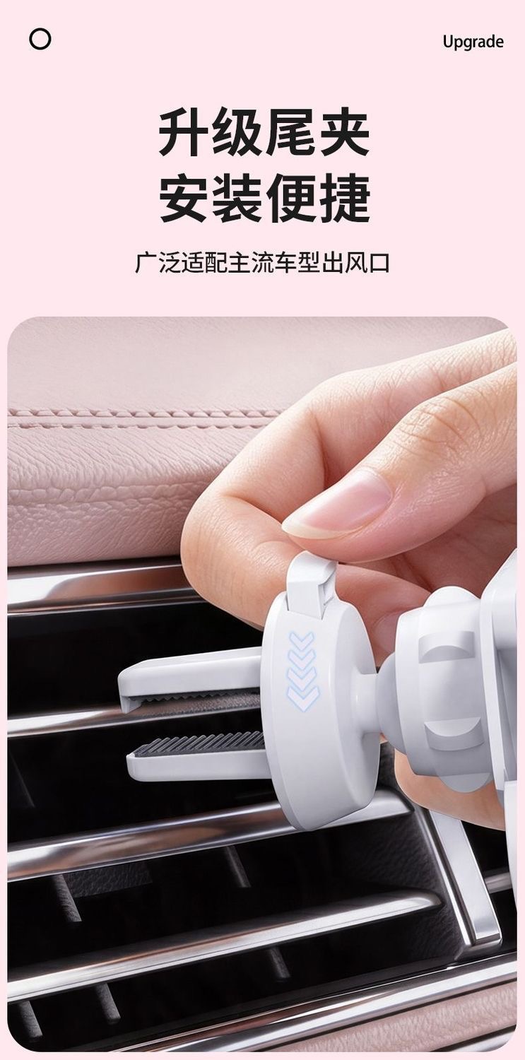 Hello Kitty Car Phone Holder Air Vent Mount Car Navigation Stand Cute Cartoon Creative