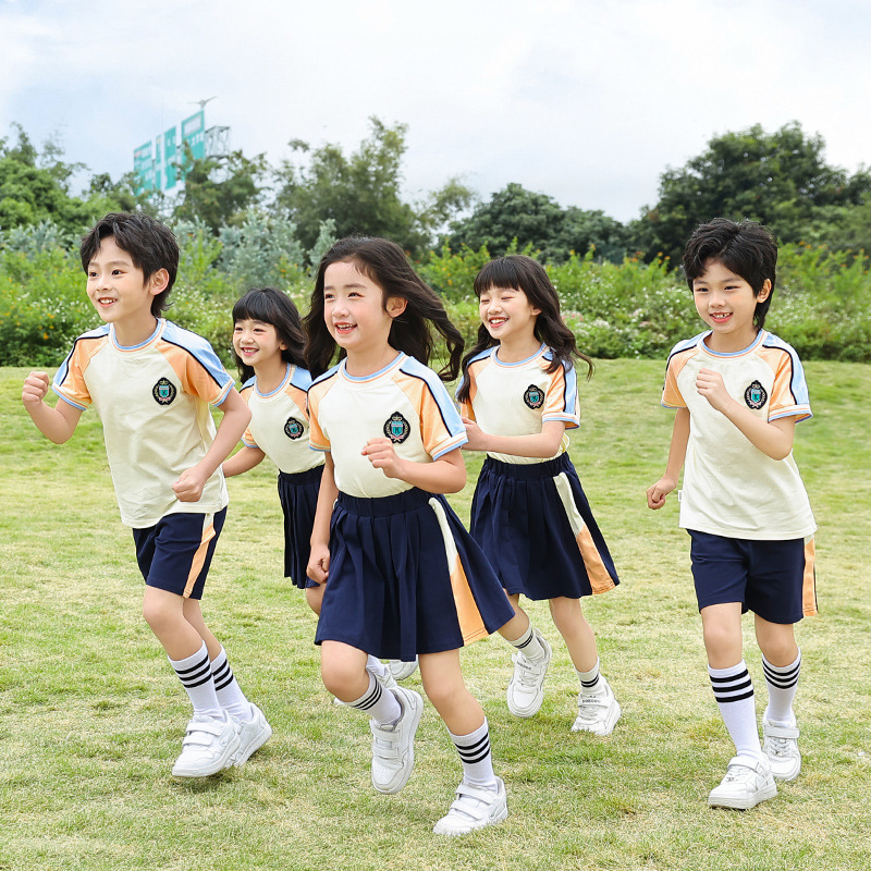 School uniforms for primary and secondary students, kindergarten school uniforms, performance costumes for Children's Day, children's sports sets, orange team uniforms
