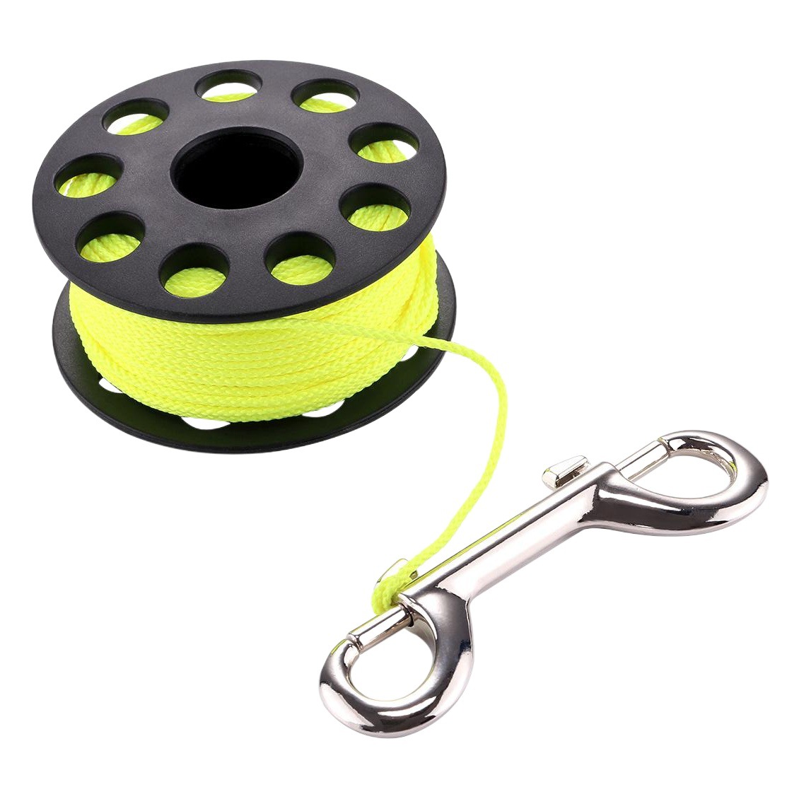 PULUZ Fat Cow 30 m línea de color brillante bobina de la rueda carrete de buceo elefante tirando de boya cuerda de liberación de la bobina de bloqueo