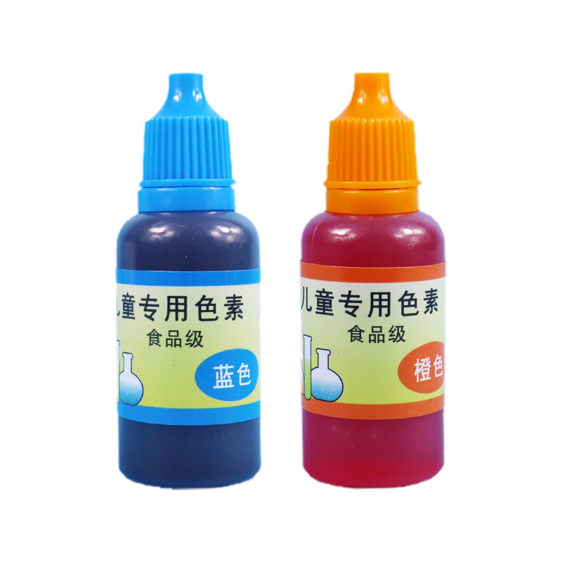 20ml experimento científico infantil soluble en agua colorante de grado alimenticio agua aceite de goma pasta pigmento jabón tóner manual