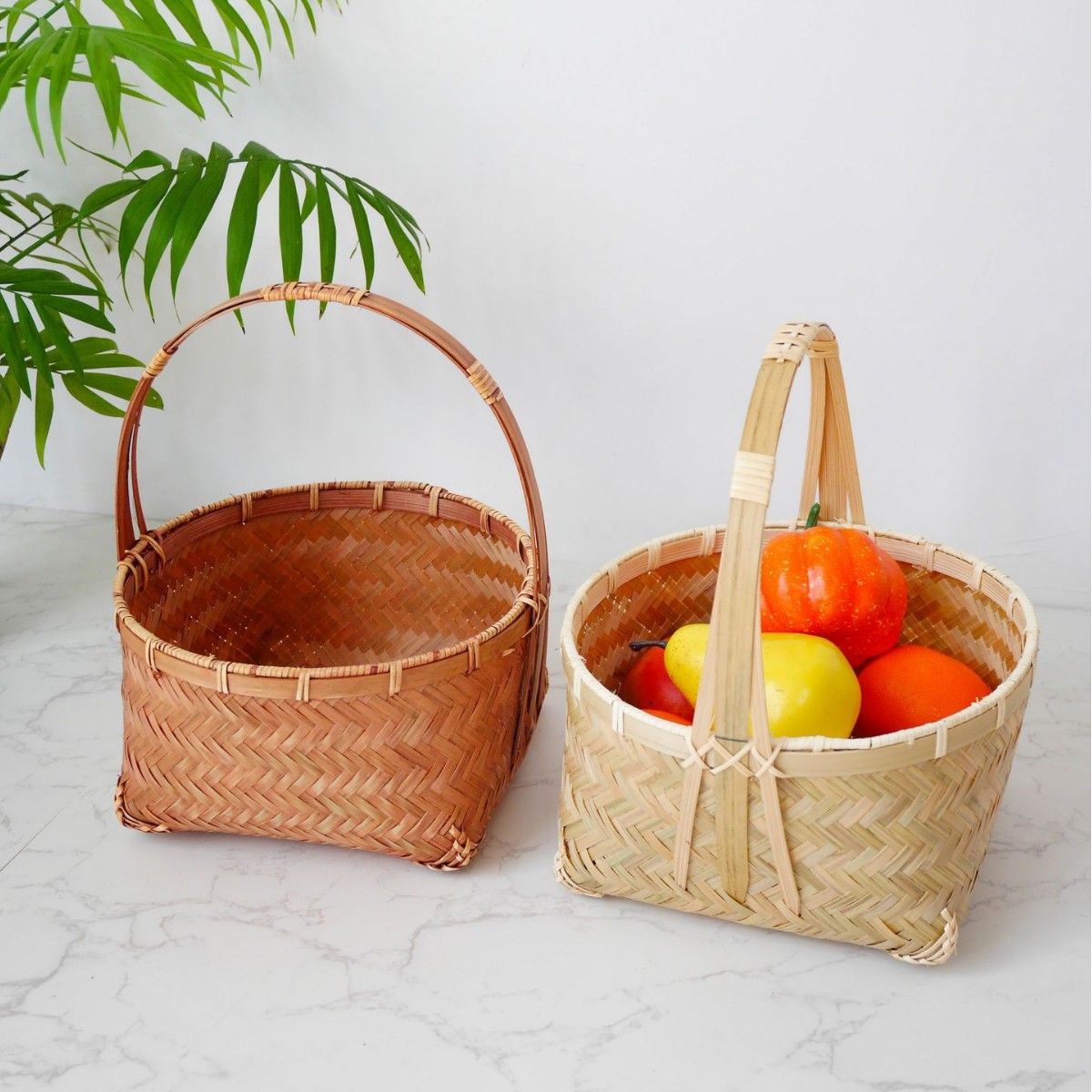 Bamboo hand-woven baskets, wedding food boxes, fruit baskets, celebratory red baskets, mooncake gift baskets, storage baskets, bamboo baskets