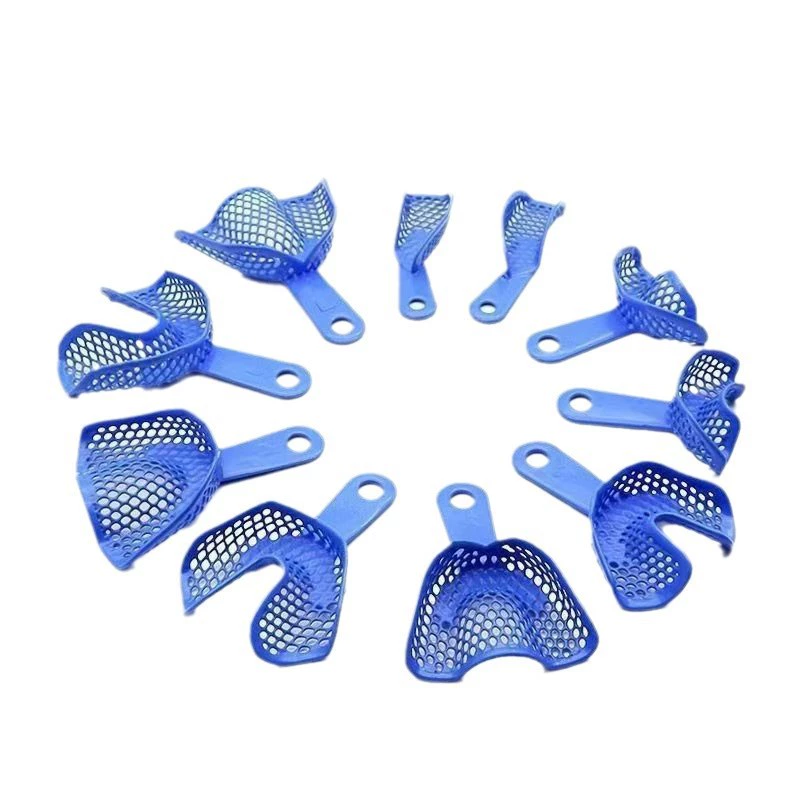 Стоматологическая из нержавеющей стали печатная пленка зубной поддон пластиковая сталь зубной поддон металлический поддон зубной кронштейн гипсовый оттиснг лоток