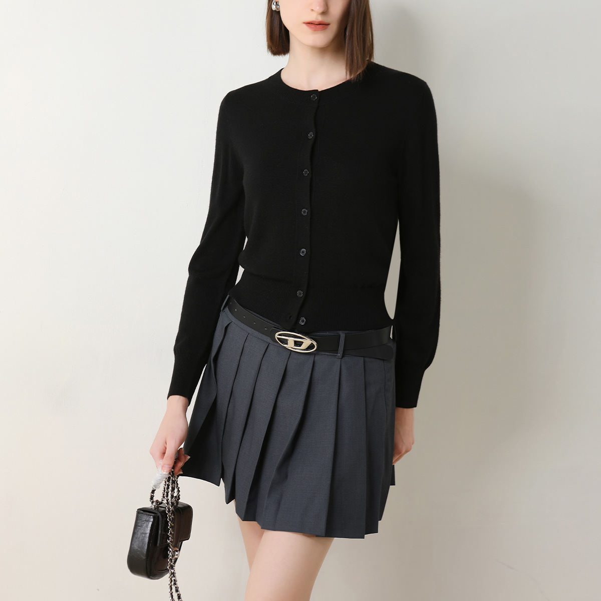 CANVAUS nuevo suéter casual de lana de las mujeres sueltas de color sólido suave glutinoso agradable para la piel de otoño e invierno cardigan superior