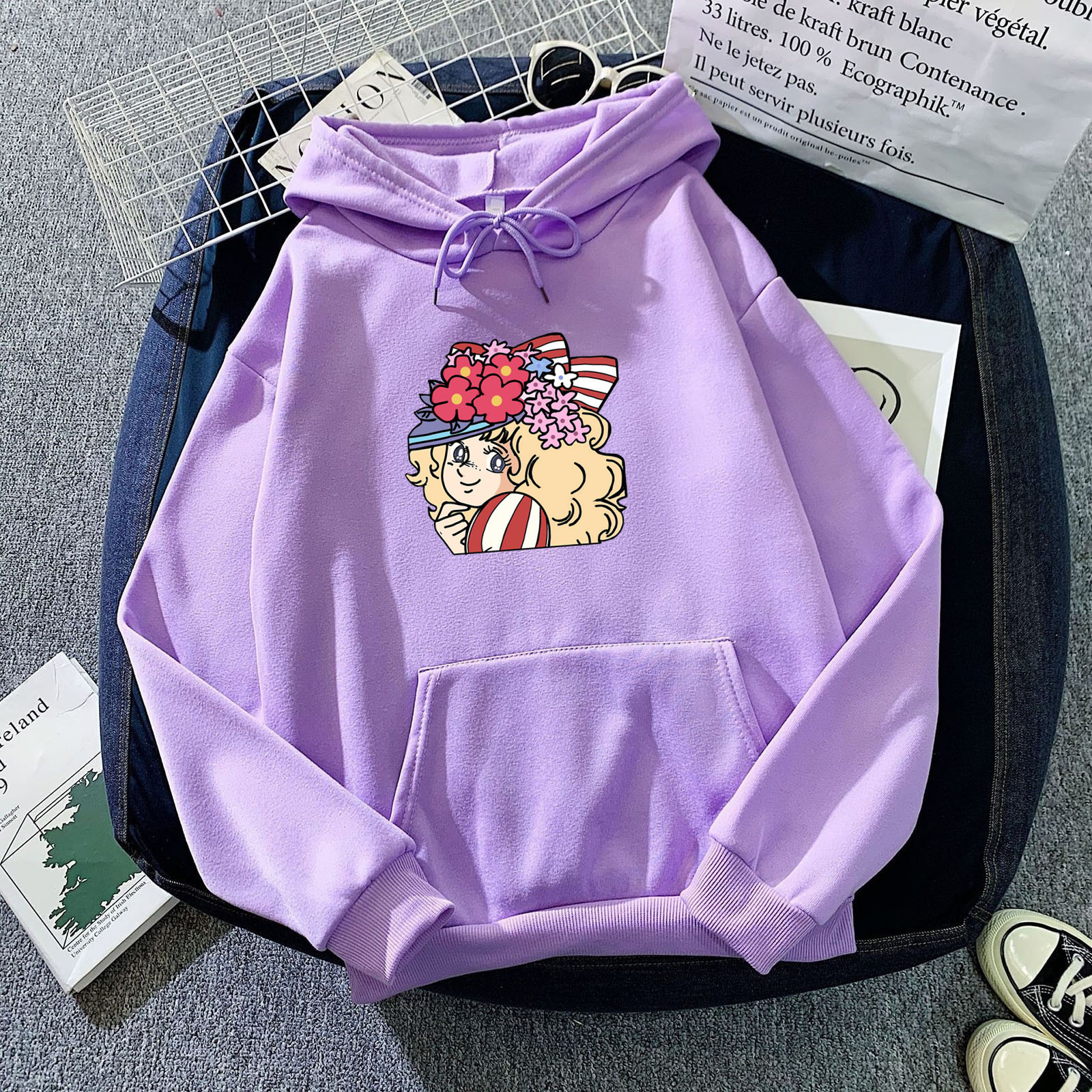 Candy Candy Hoodie Women Fashion Kawaii Anime Harajuku