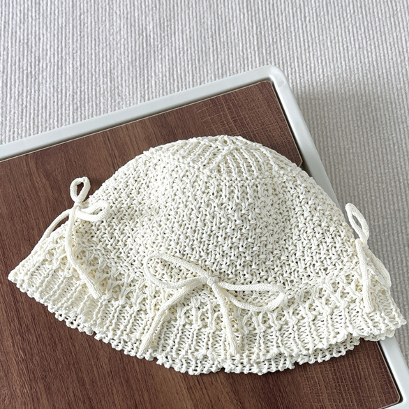 Neuer Fischerhut aus Grasflechten für Damen, Retro, hohl, Frühling/Sommer, Strandgrashut für kleine Gesichter, Show-Ins-Beckenhut_voghion.com