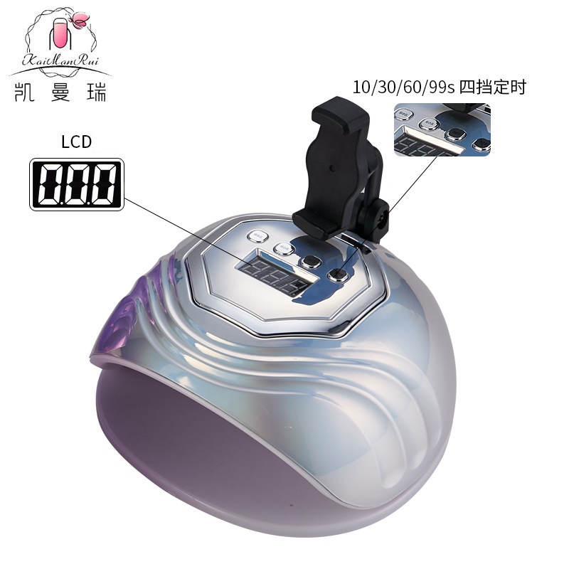 Lámpara de Uñas de Alta Potencia de 280W con Luz Roja, Lámpara UV Portátil para Curar Esmalte de Uñas en Gel, Venta al por Mayor Transfronteriza