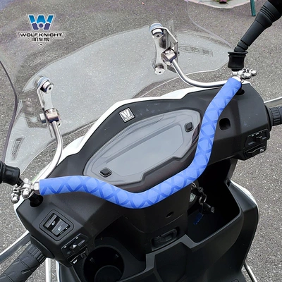modification children's handrail front mobile phone – Motorcycle bumper - afr125-bottom-thread-blue