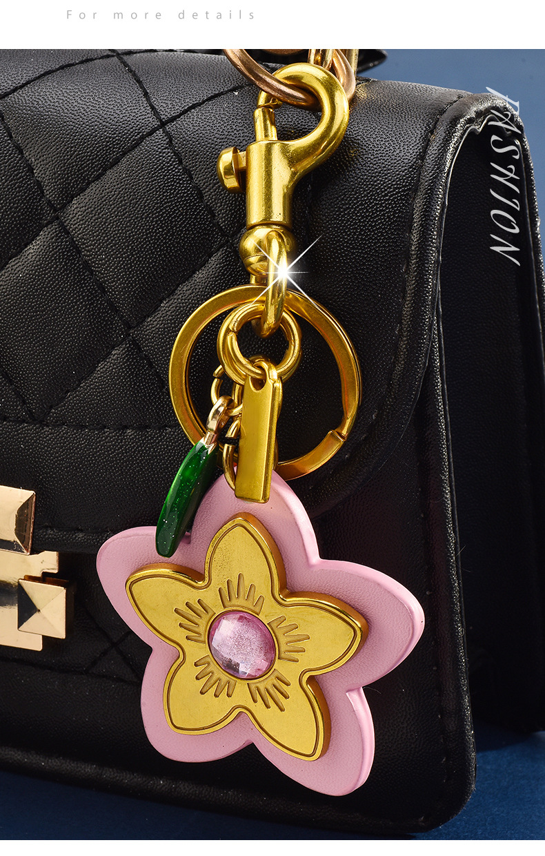45g Weight Bag Charms Bag Accessories Type 1 Piece Quantity 1 Piece Alloy Flower Bag Charms