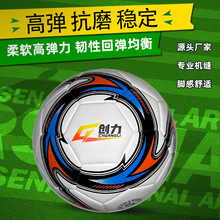 厂家直发PVC荔枝纹足球5号训练比赛足球机缝足球户外运动