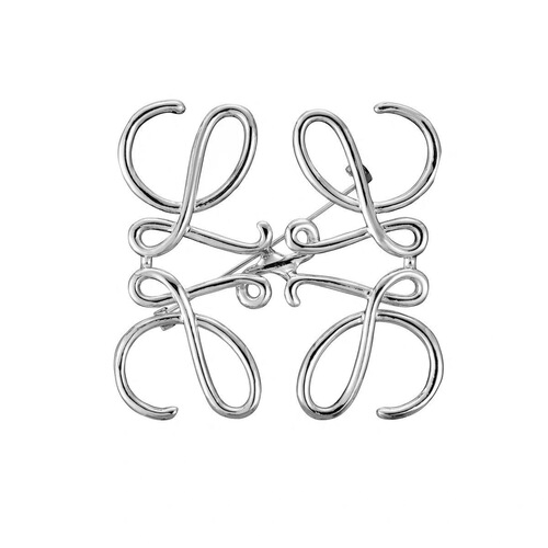 Brooches Luoyi brooch Wei high-end silk scarf buckle geometric square hollow pin suit accessories women's corsage