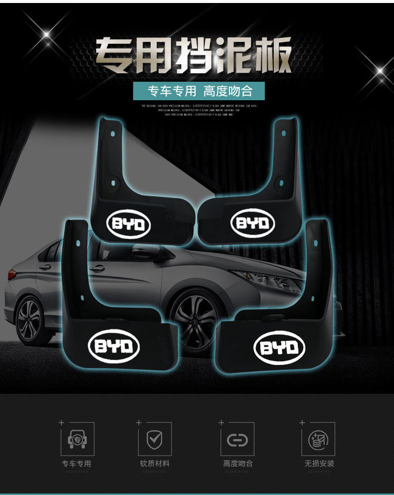 BYD F30L3G5S67 Fangchengbao Qin PLUS Tang Song DMI Yuan EV Denza D9Z Seal Sea Lion fender