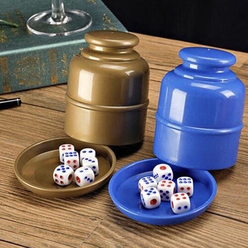 Dice set creative KTV bar supplies dice with sieve cup shaker nightclub dice cup shaker manufacturer supply