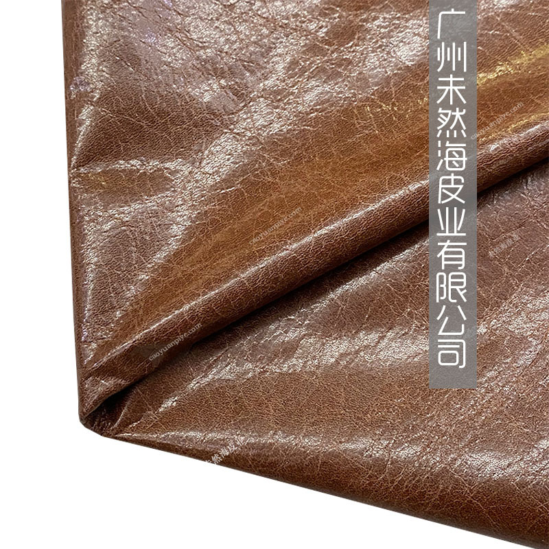 复古油腊双色牛皮帽子服装箱包用圣家罗兰款真皮