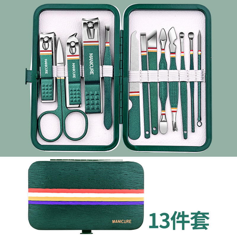 Uña cortadora de uñas doméstica cortadora de uñas cuchillo pedicura transfronteriza cuchillo conjunto de herramientas