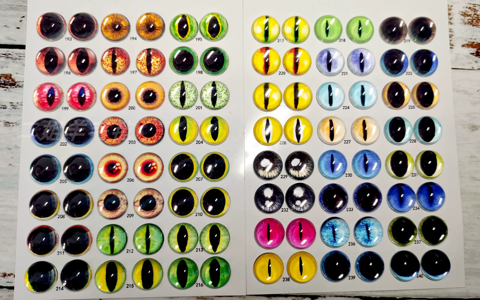 Аксессуары для глаз куклы, глаза из шерстяного фетра «сделай сам», кошачий глаз, поворотная палочка, бусины для глаз, глаза животных