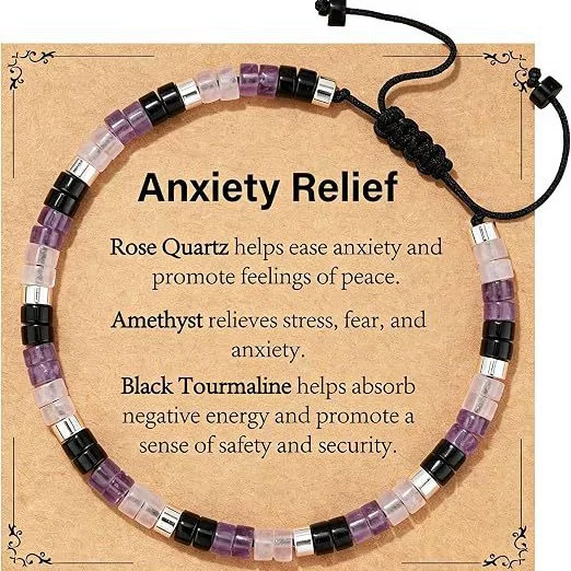 Cross-border new beaded jewelry, new style bracelets, beaded woven cords, amethyst and tiger's eye natural stone bracelets, cross-border