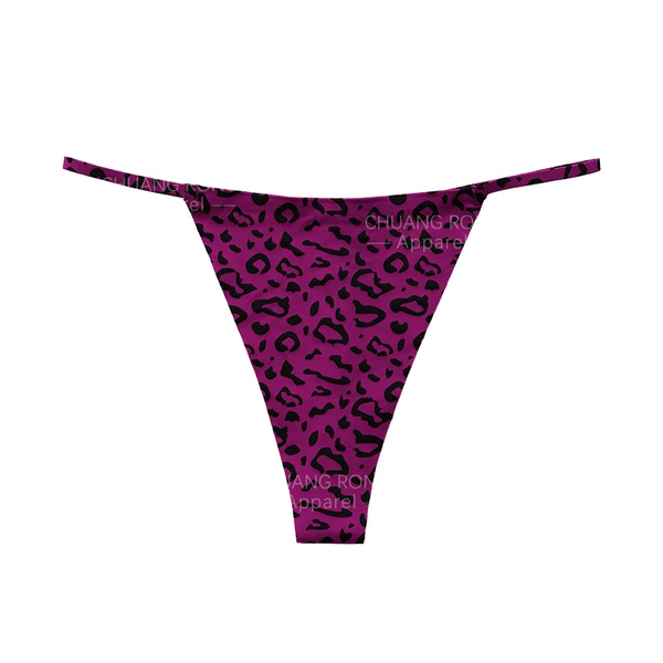 Dark purple -bottomed leopard print print