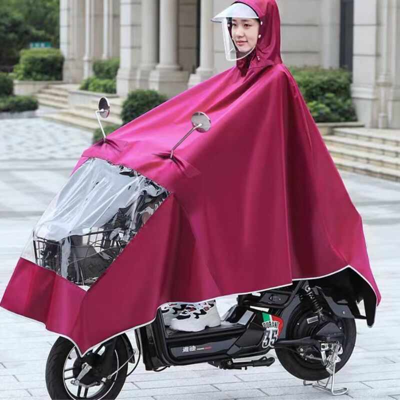 Raincoat for Electric Motorcycles and Scooters 2025 New Thickened Single and Double Men and Women Long Full-Body Rainstorm Poncho