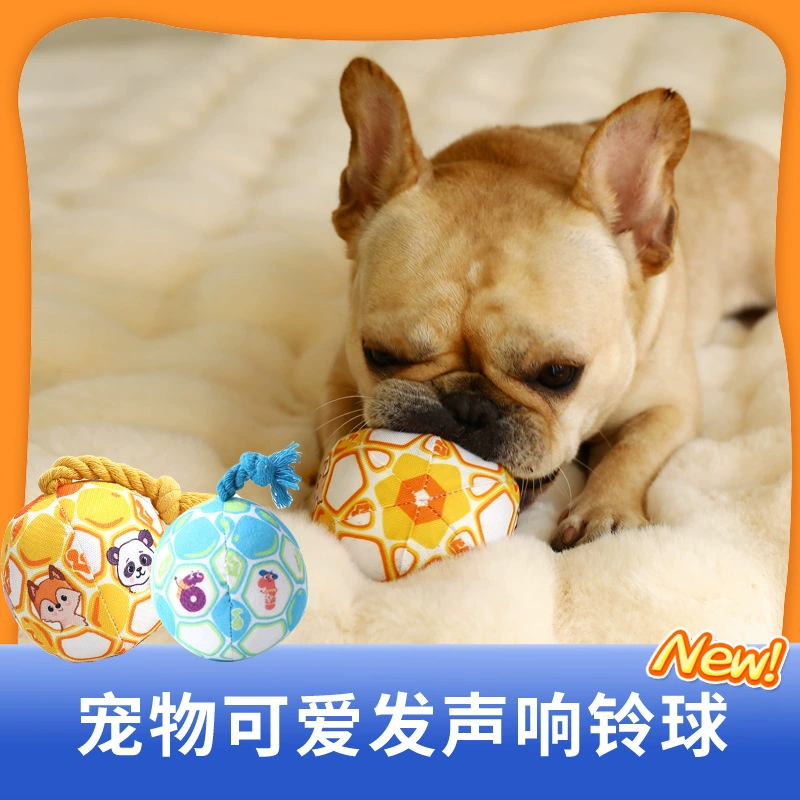 Амазонка взрывают трансграничные собачьи игрушечные шарики плюшевые звуки интерактивные устойчивые к укусам и нюханию, сопровождающие щенков игрушки для домашних животных