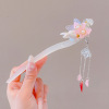 Advanced Chinese hairpin with tassels, Hanfu, hair accessory, cheongsam, Chinese style, high-quality style