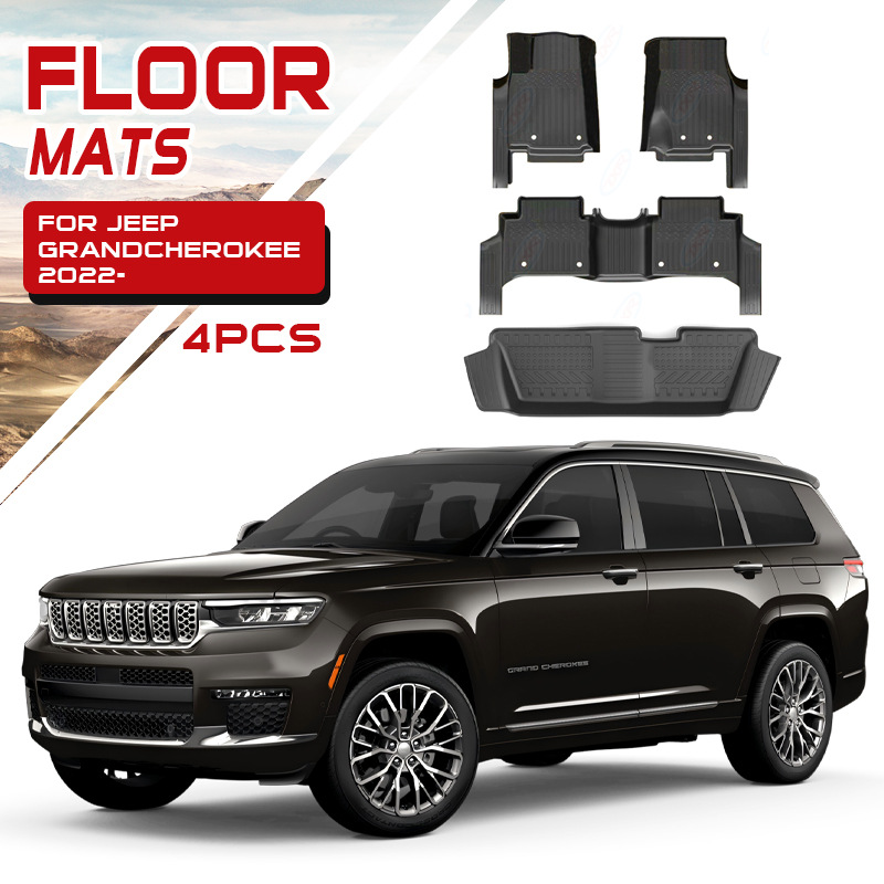 Alfombrillas para Jeep Grand Cherokee, Alfombrillas Especiales de Cobertura Total de TPE Impermeables