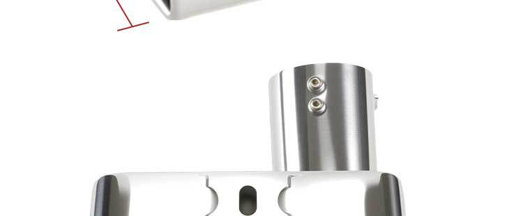 Suitable for factory direct sales Alfa square mouth tail mouth modification Alpha stainless steel car tail throat exhaust pipe