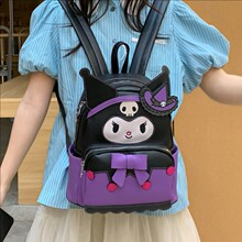高颜值库洛米学院风双肩包女生出街收纳休闲可爱背包卡通小书包