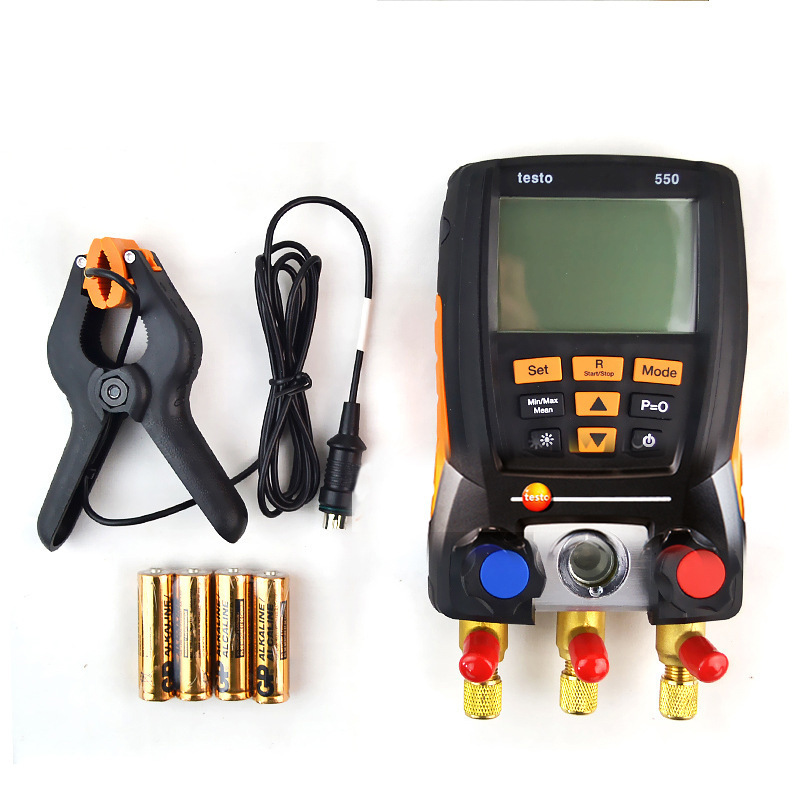 德图testo550/557/570电子歧管仪加氟表冷媒空调真空数字压力表