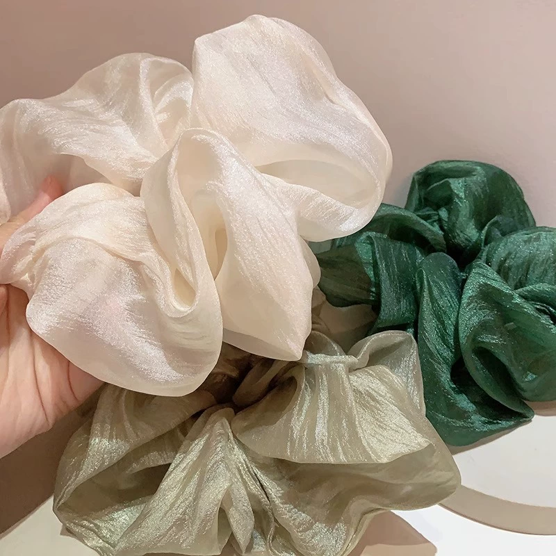 The large intestine hair ring is high-end elastic hair rope retro internet celebrity fashionable simple head flower