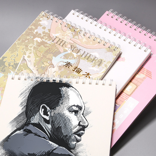 A4 sketchbook thickened student art blank picture book hand-painted colored lead drawing paper painting adult children sketch paper