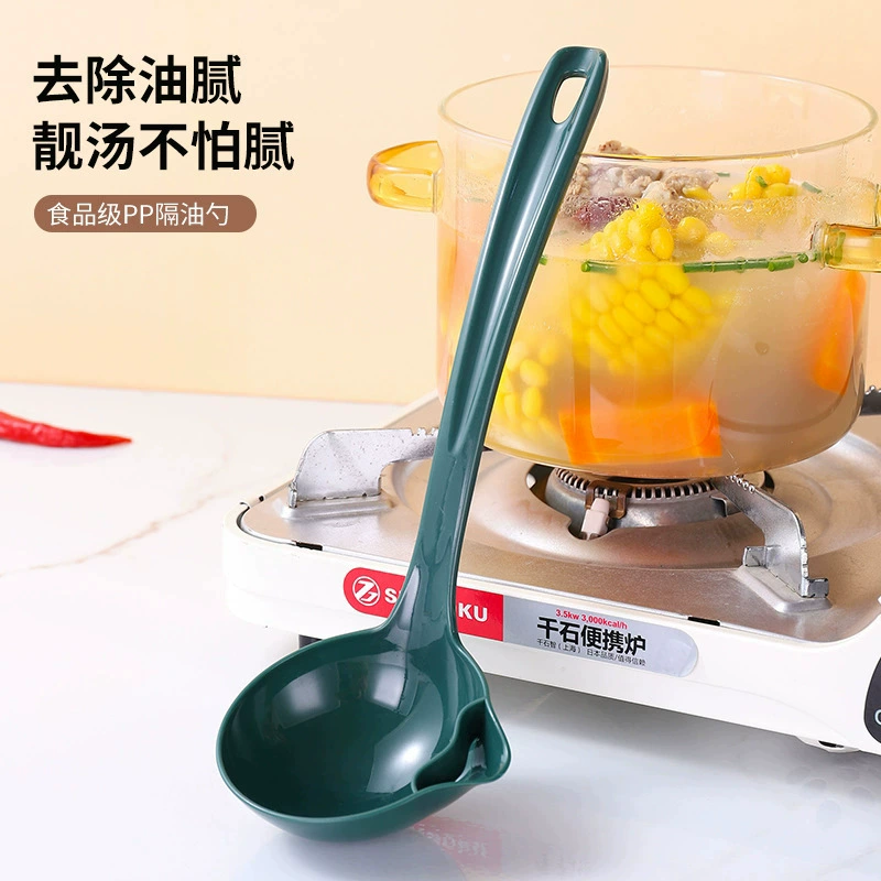 Ложка-сепаратор масла, инструмент для масляного фильтра для домашней кухни, ложка для горячего горшка с длинной ручкой, сепаратор масляного супа оптом.
