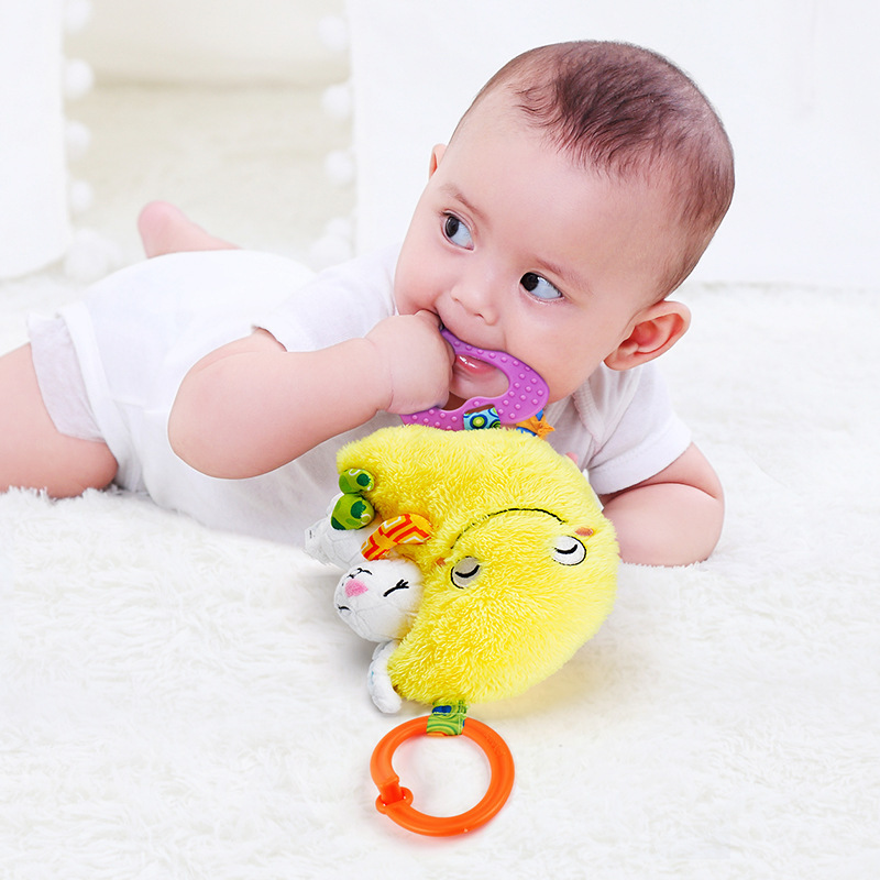 Jolly Baby nube de la música tire campana cochecito de bebé colgante cama campana bebé rompecabezas caja de música juguetes de educación temprana