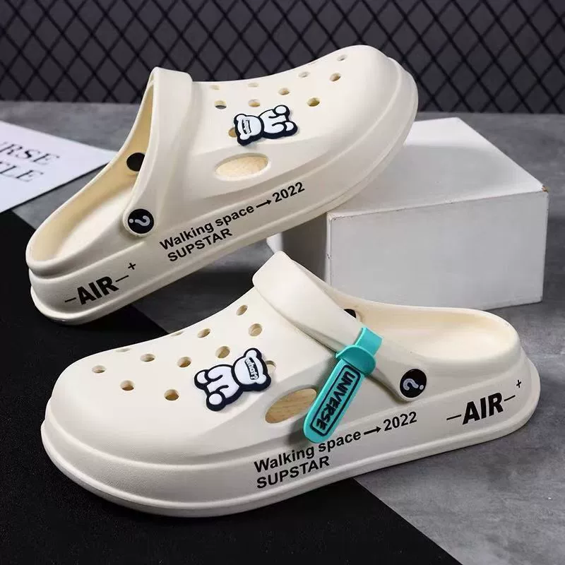 Мужская мультяшная пляжная обувь с мягким дном