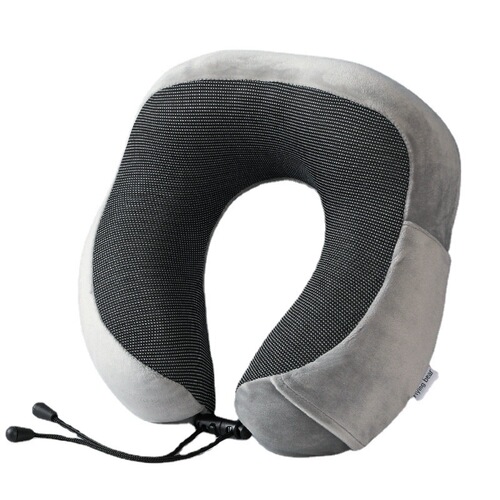 U-shaped pillow memory foam slow rebound airplane travel pillow printable logo magnetic cloth neck pillow cross-border u-shaped pillow wholesale